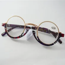 Специальная цена, очки для чтения, для мужчин и женщин, Ретро стиль, круглая металлическая оправа, очки для дальнозоркости, диоптрий+ 2,5+ 1,5, винтажные очки Oculos