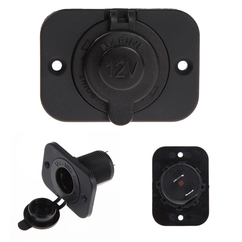 12V Car Motor Boat Waterproof Female Cigarette Lighter