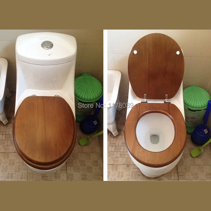 Solid wood O shaped type toilet seats cover,High quality Ordinary buffer toilet seat cover,toilet seats lid parts,J17561