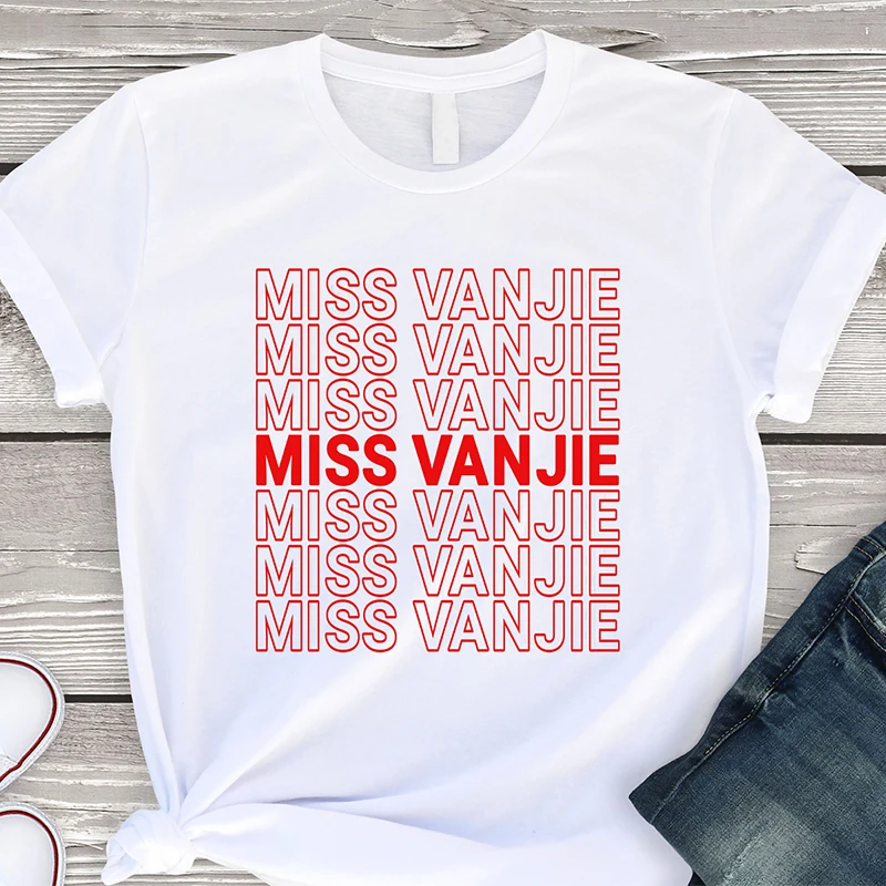 تفوت Vanjie رسائل T قميص المرأة تي شيرت قطني بأكمام قصيرة وقد لطيفة اليوم قمم الأصدقاء تلفزيوني الجرافيك تيز امرأة هبوط السفينة
