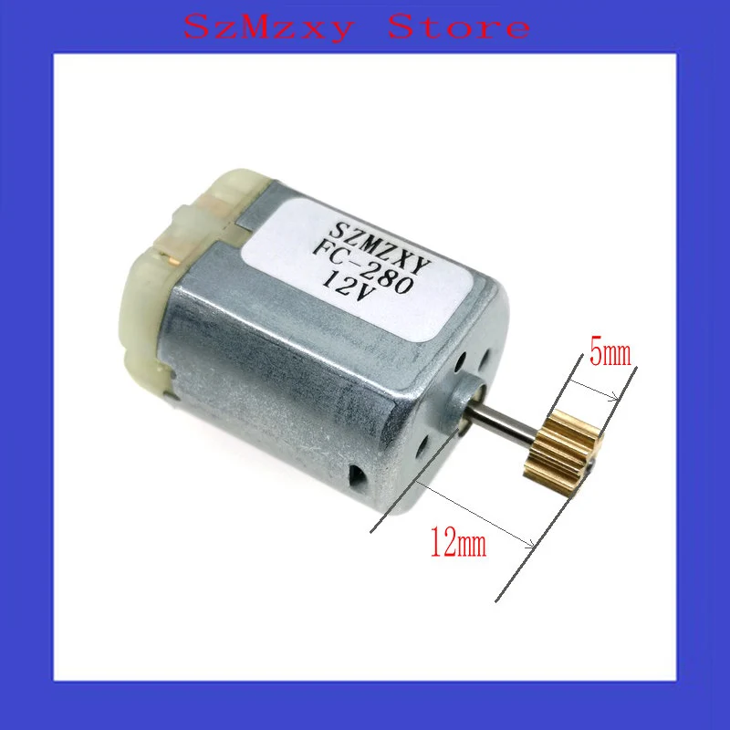 

1PCS/Lot Car 280 FC280PC modulus0.5 12T FC-280 12V Miniature dc locomotive lock rear-view mirror with motor high speed motor