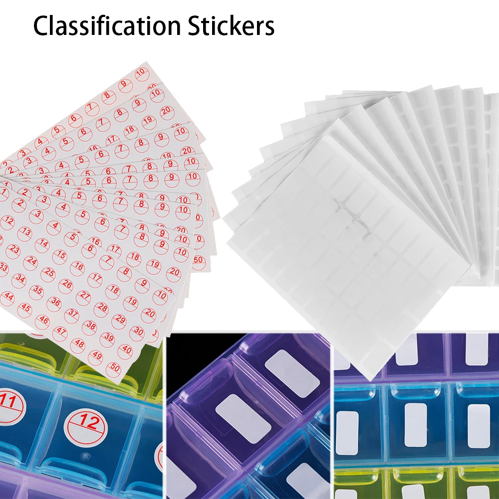 Adhesive Classification Sticky Stickers Blank Tags Package Label Distinguish 