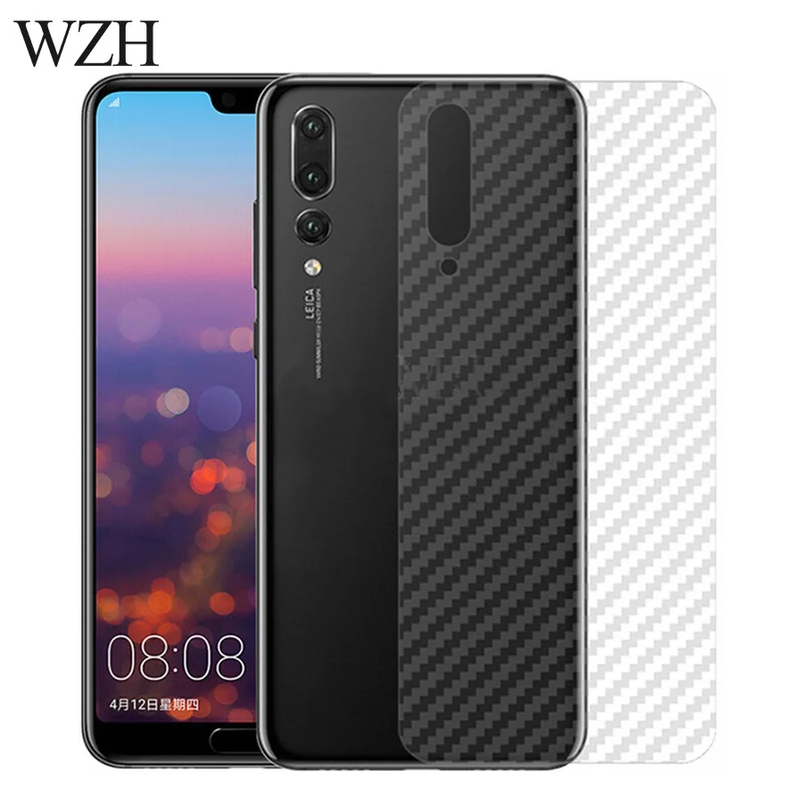 WZH 5 шт 3D наклейка из углеродного волокна защитная пленка для экрана Huawei P20 Pro Lite Honor