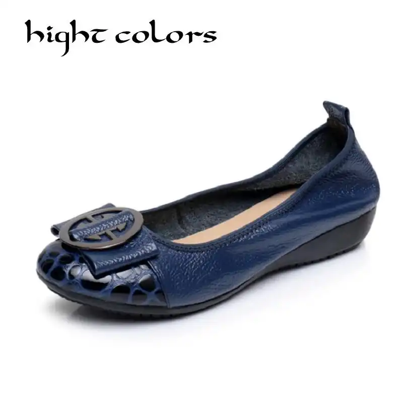 blue bottom flats