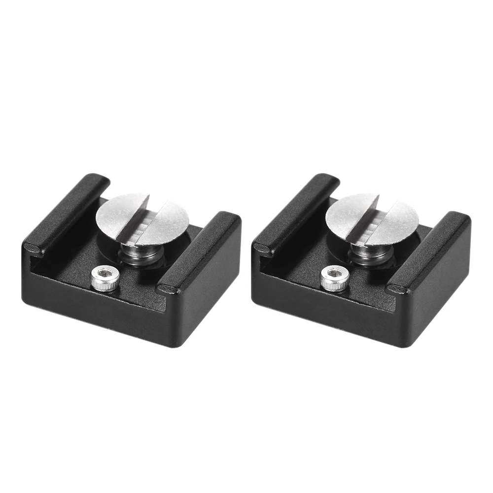 

Andoer Cold Shoe Mount Adapter Base Bracket with 1/4" Mounting Screw for DSLR Camera Cage Flash LED Light Microphone