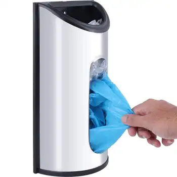 

Wall Mount Grocery Bag Holder Storage Dispenser Plastic Kitchen Stainless Steel
