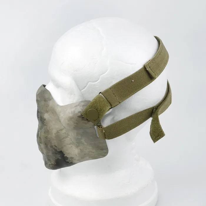 ATCS нейлон половина лица Защитная маска для страйкбола Пейнтбол Камуфляж маска