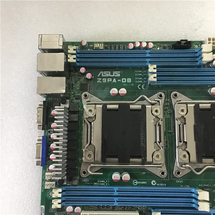  original motherboard for ASUS Z9PA-D8 DDR3 LGA 2011 USB2.0 USB3.0 64GB C602 Chip 8 memory slots Des