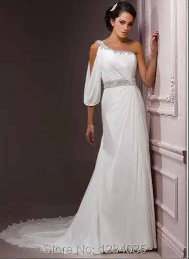 goddess style wedding dress