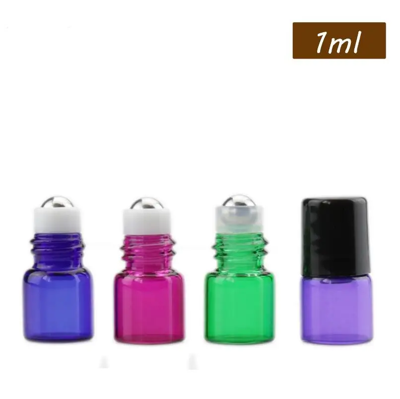 Wholesale 1ml 2ml Metal Roller Bottles For Essential Oils Mini Glass