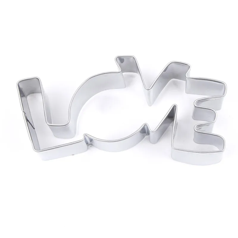 Stainless Steel Cookie Cutter LOVE Letter Shape Forms For Biscuit Mold Bakeware Pastry Confectionery Tools Fruit Cutting Mould Stainless Steel Cookie Cutter LOVE Letter Shape Forms For Biscuit Mold Bakeware Pastry Confectionery Tools Fruit Cutting Mould