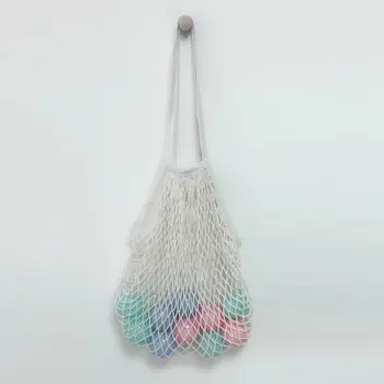 

Women's fashion String shopping bag mesh mesh woven bag reusable tote bag egg bag