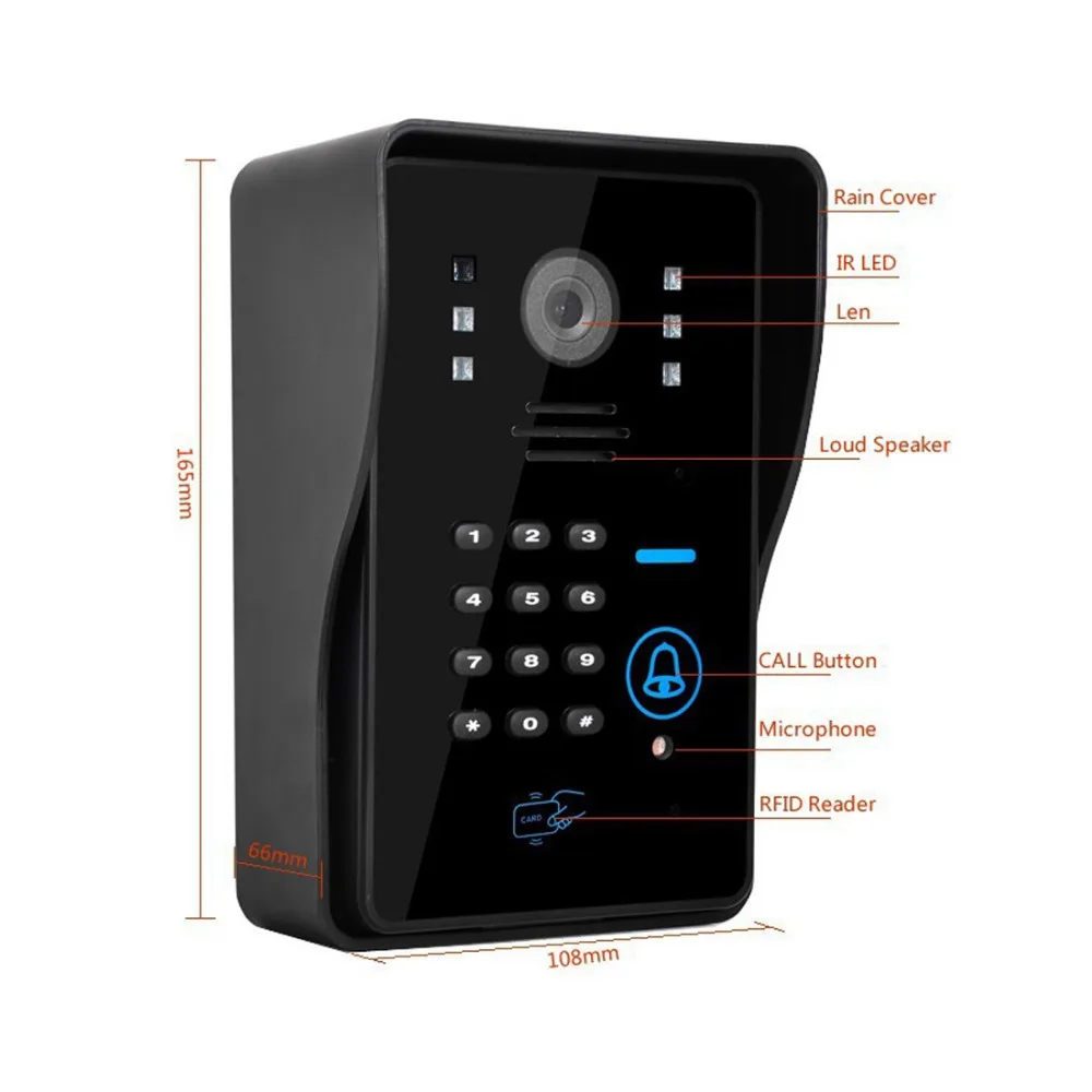 New Wifi camera Doorbell video door phone Support 4G IOS and Android for iPad Smart Phone Tablet Control Wireless Door Intercom