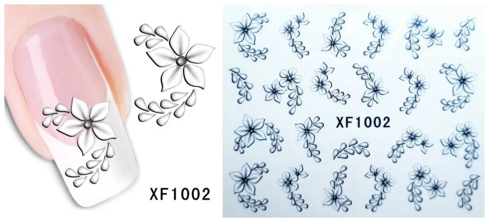 60 листов, наклейки для ногтей с цветами и водными переводами, наклейки для ногтей, фольга для обертывания, наклейки для лака, Временные татуировки, водяные знаки