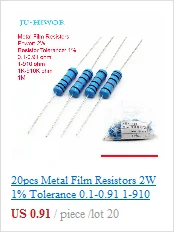 3W 1% Допуск Металлические пленочные резисторы 0,1-0,91 1-910 1 K-910 K 1M 100 200 300 1K 2K 3K Ом резистор Электронные аксессуары