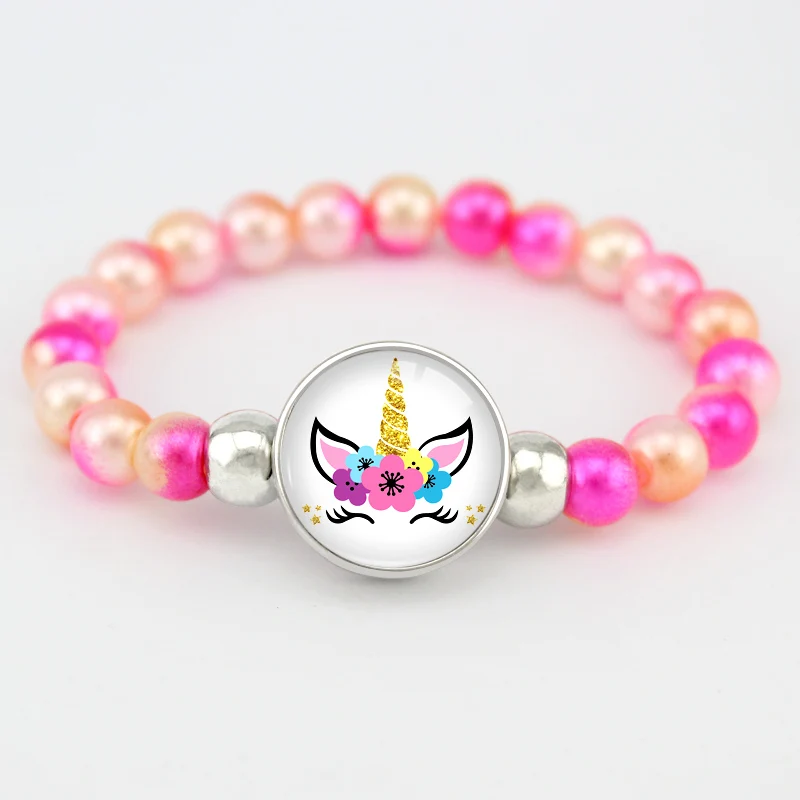 

Unicorn Mermaid Beads Bracelets Trendy Jewelry Women Girls Birthday Gift Many Styles to Choose