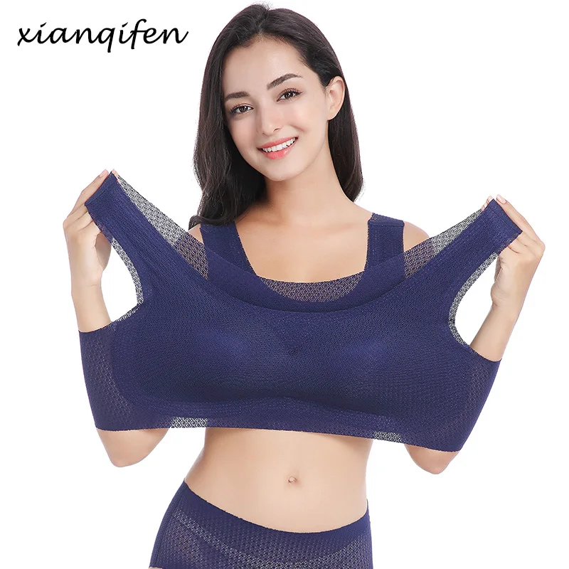 Xianqifen Bras for Women Minimizer Sexy Seamless Bralette Plus Size