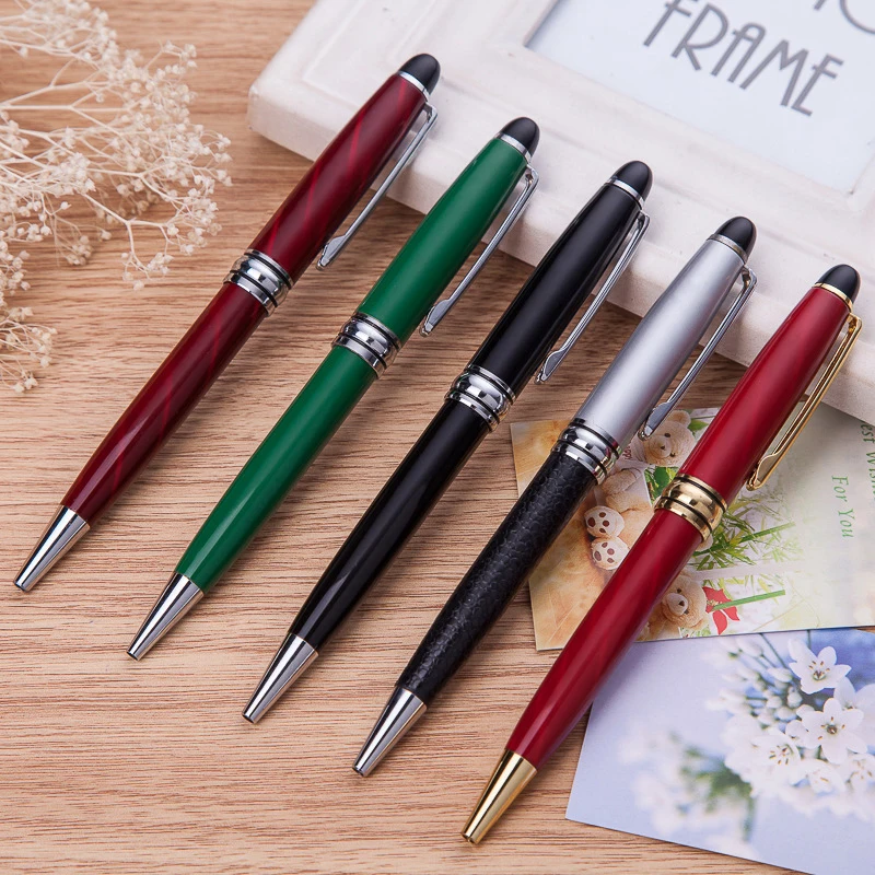 2000 Pcs/lot New Arrival Metal Rod Rotating Ballpoint Pen Commercial