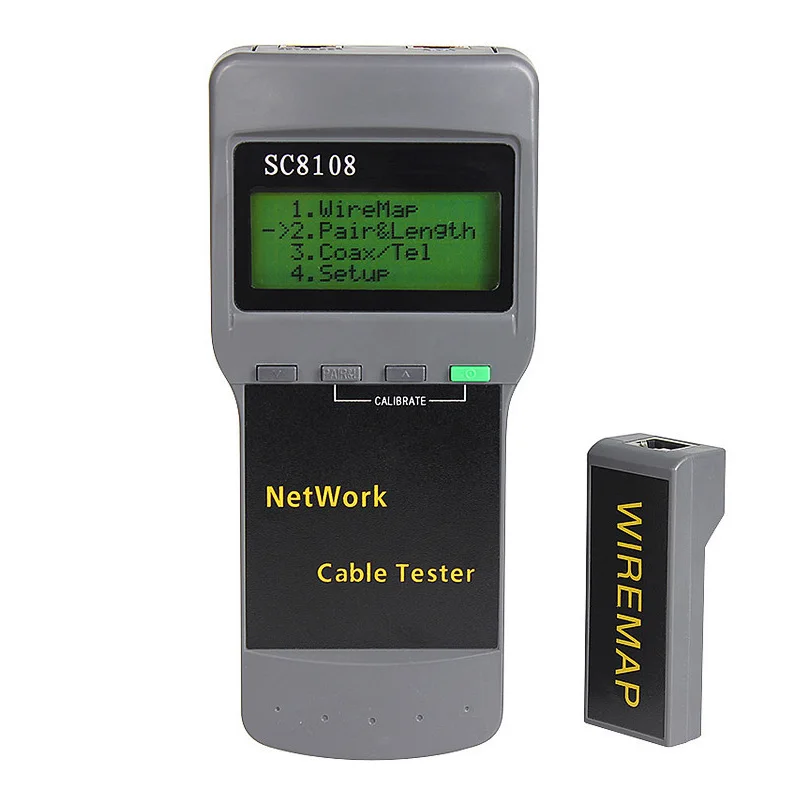 

SC8108 lcd cable tester lan cable tester 5e 6e rj45 With LCD Display RJ45 Free Shipping