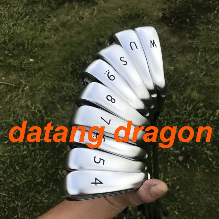 2018 داتانغ التنين جولف الحديد G400 الحديد مع (4 5 6 7 8 9 وعاء U W) 9 قطع مع الذهب الحيوي S300 رمح الصلب 9 قطع نوادي الجولف
