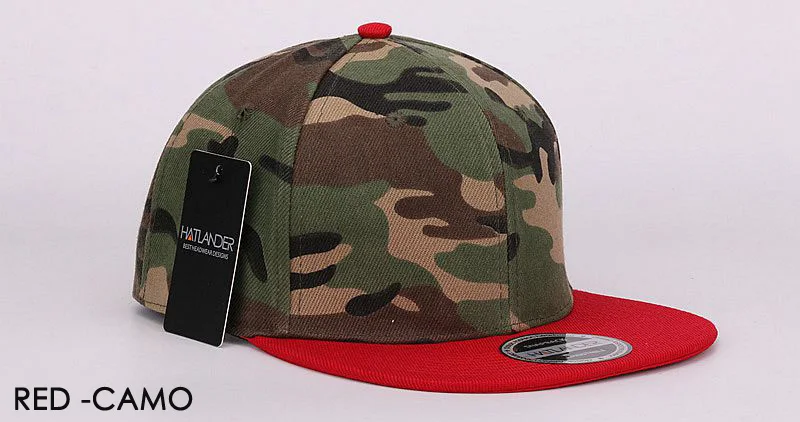 HATLANDER Камуфляж snapback cap полиэстер пустой плоский camo бейсболка без вышивки мужские шапки и шляпы для мужчин и женщины