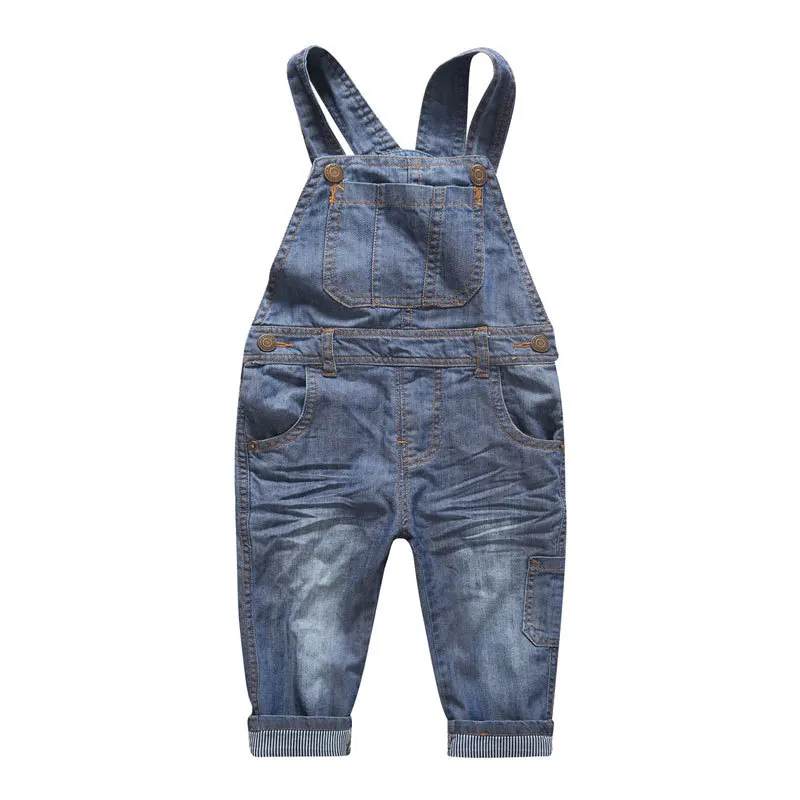 2016 autumn brand good quality cotton children denim overalls boys