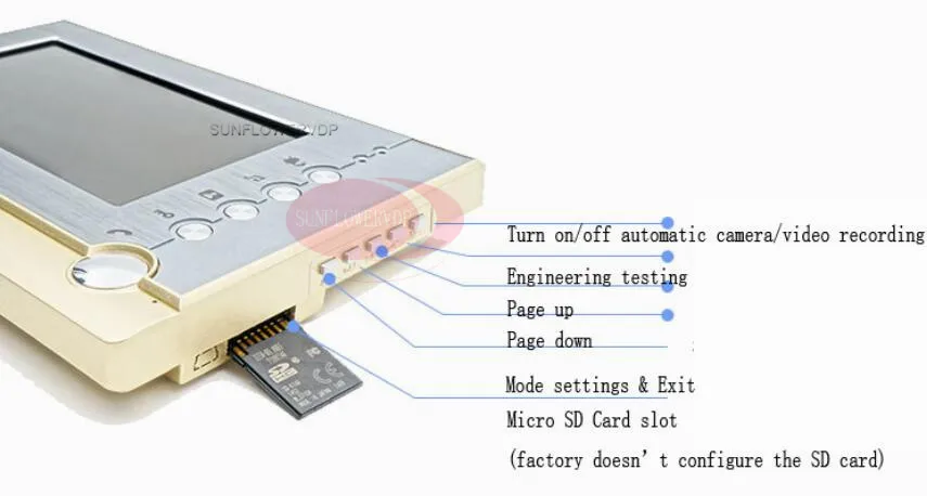 Запись видео 7 дюймов цветной видеодомофон бесплатно 8 Гб SD карта доступ RFID дверной Звонок камера видеодофон с электрическим ударным замком