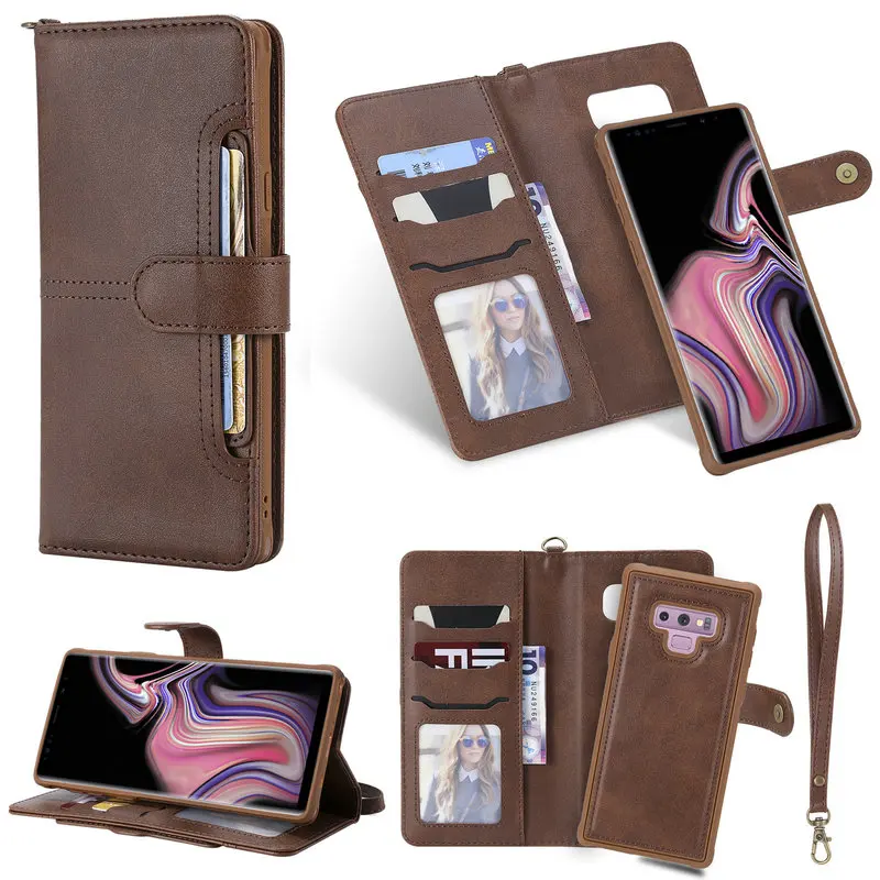 

Note9 2 in 1 Multifunction Flip for Coque Samsung Note 9 Case Leather Card Slot for Funda Samsung Galaxy Note 9 Case Wallet Capa