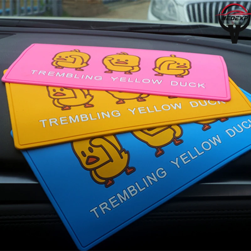 

car decoration New small yellow duck anti-skid pad car insulation pad large mat car accessory