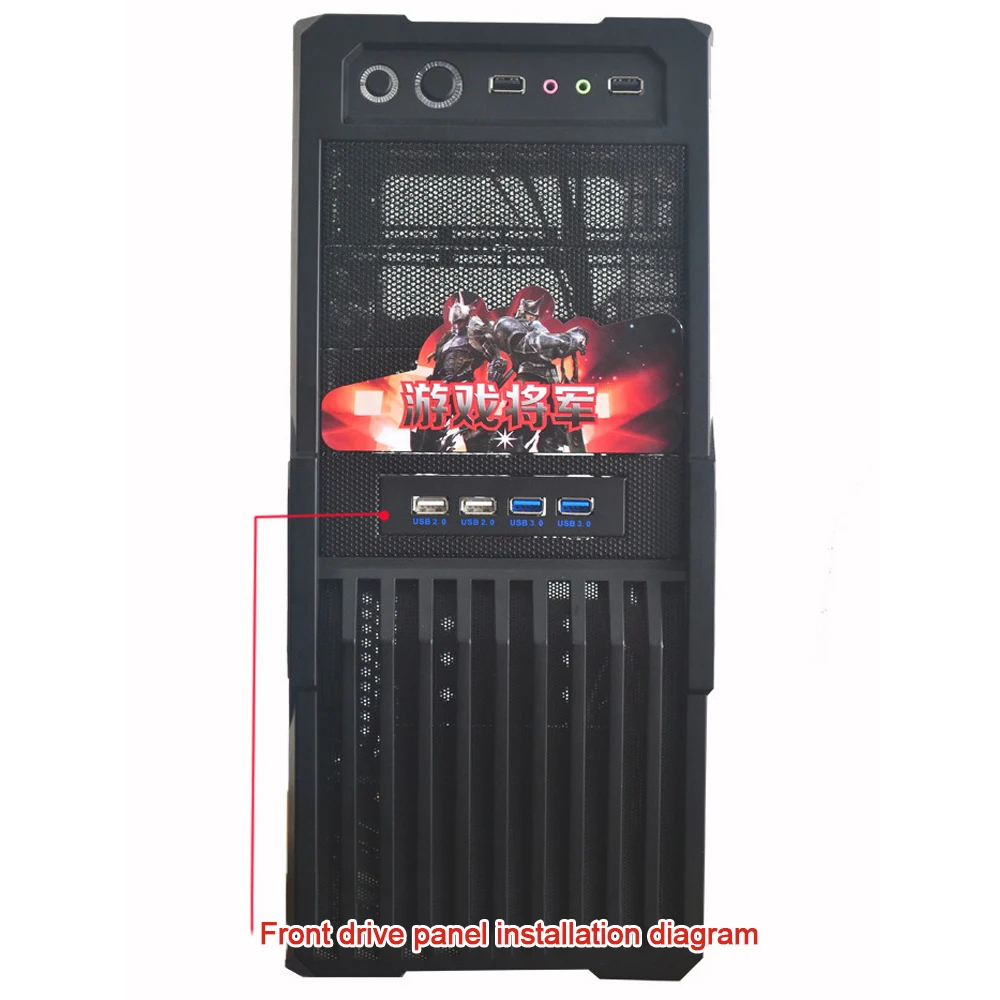 AEROFARA USB 2,0 2 порты и разъёмы 3.5in Универсальный Открытый ячейка для дискет спереди панель адаптер Plug& Play высокое Скорость концентратора металлический микрофон вход