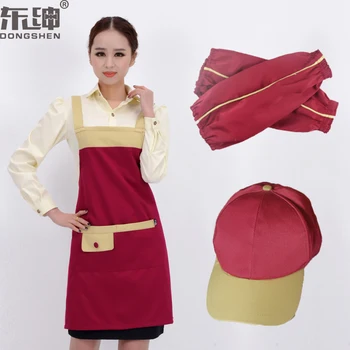 

Fashion apron Korean female apron custom logo waterproof kitchen apron adult Korean version of embroidered printing