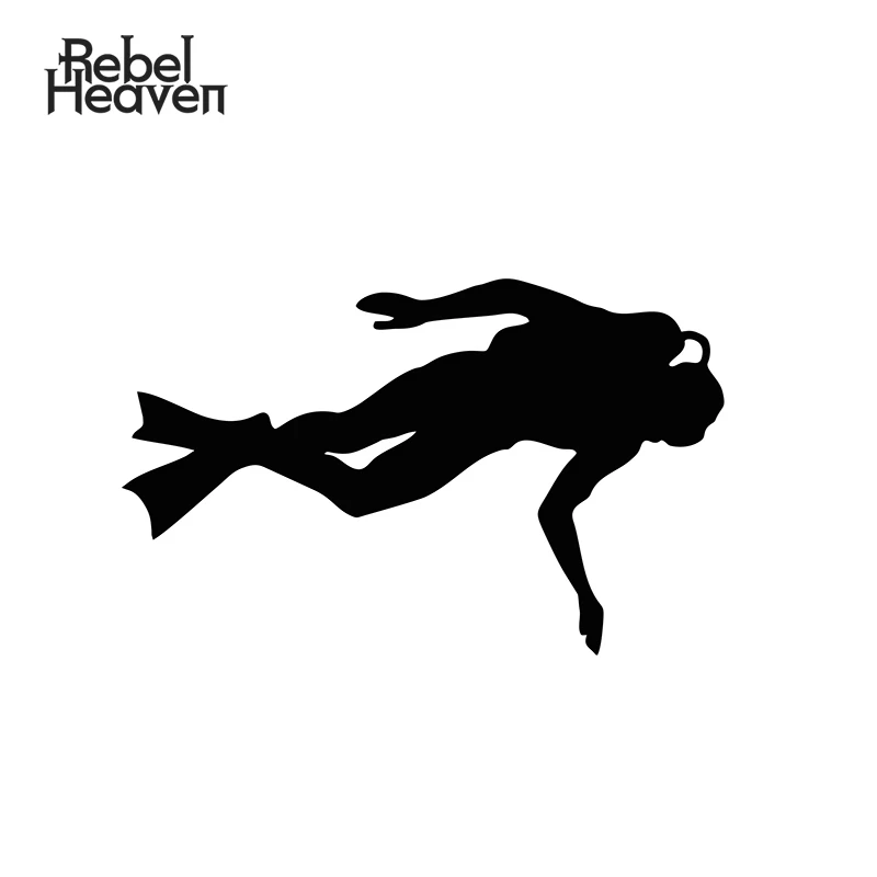 Виниловая наклейка Rebel небеса Funny Kiss Arse Scuba Diver китайский кунг фу автомобильный