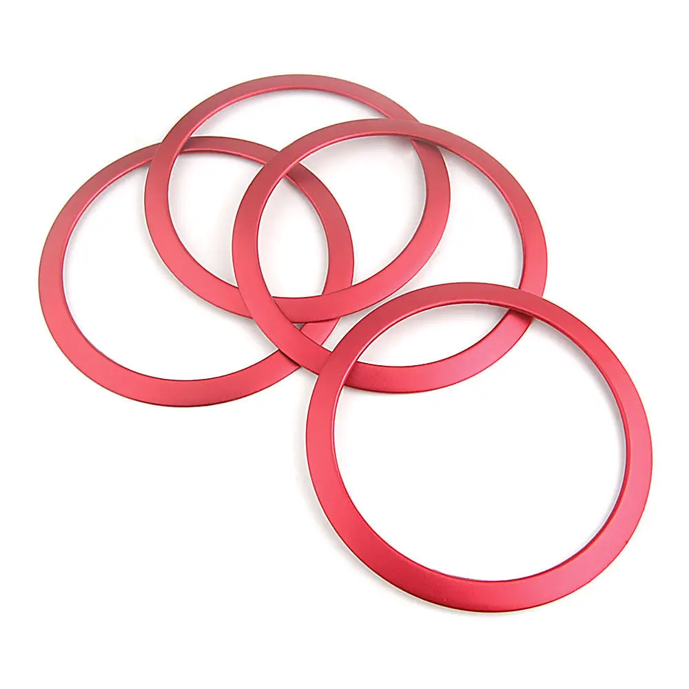 

BBQ@FUKA 4Pcs metal Car accessories Interior decoration Sound Speaker Ring Trim Cover For bmw 3 Series F30 F34 328 car decals