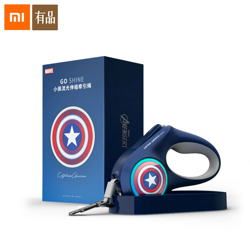 

Xiaomi PETKIT Pet Dog LED Retractable Collar Light Leash harness with Lock & Release Mechanism Walking Lea-sh glowing