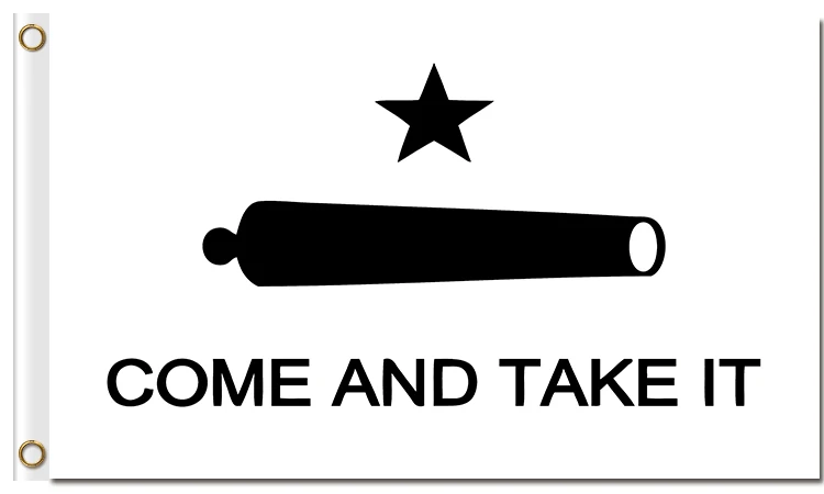 Texas Gonzales Cannon поставляются Take it Banner 90*150 см все логотипы все цвета королевский флаг с белым рукавом металлические граоты