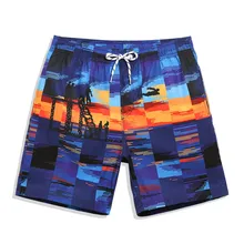 Мужские купальные шорты, новинка, пляжные, для фитнеса, для бега, бермуды, для бега, для бега, с принтом, мужские плавки для купания, YK45