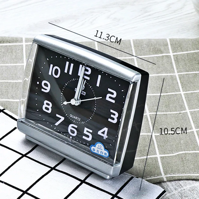 Minimalist Easy To Read Alarm Clock Bedside Desk Travel Home Quartz Cute Portable