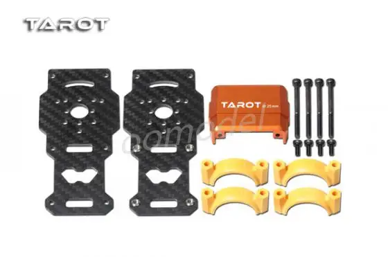 Tarot TL96026-02 Dia 25MM Motor Mount Carbon Fiber / Orange Tarot multirotor multicopter Spare parts FreeTrack Shipping tarot 9443 propeller tl2866 self locking carbon fiber propeller tarot multirotor multicopter spare parts freetrack shipping