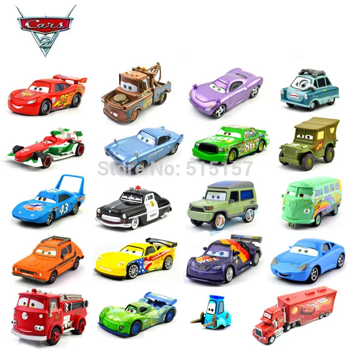 100% original toy cars pixar set diecast metal 1:55 kids