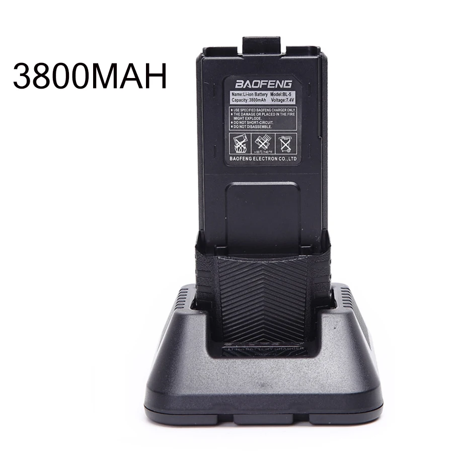 7,4 v большой 3800 mah Baofeng UV-5R Аккумулятор для радио Walkie Talkie части bao feng 3800 mah UV 5R uv5r аксессуары Baofeng