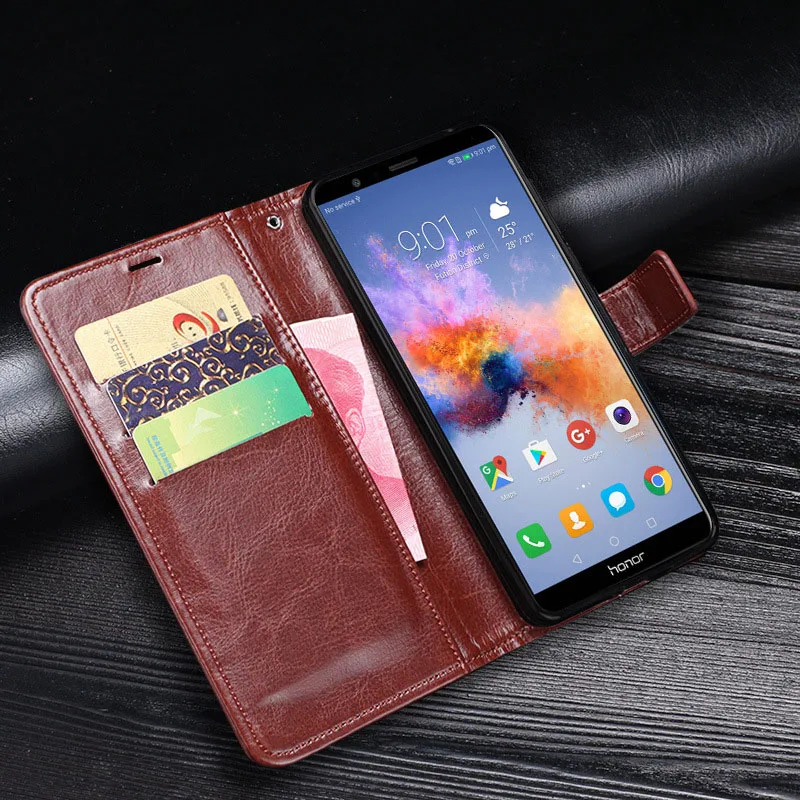 Wallet Case For Huawei Honor 7X Flip Case PU Leather Cover For Huawei Honor7X Business Case Phone Cover
