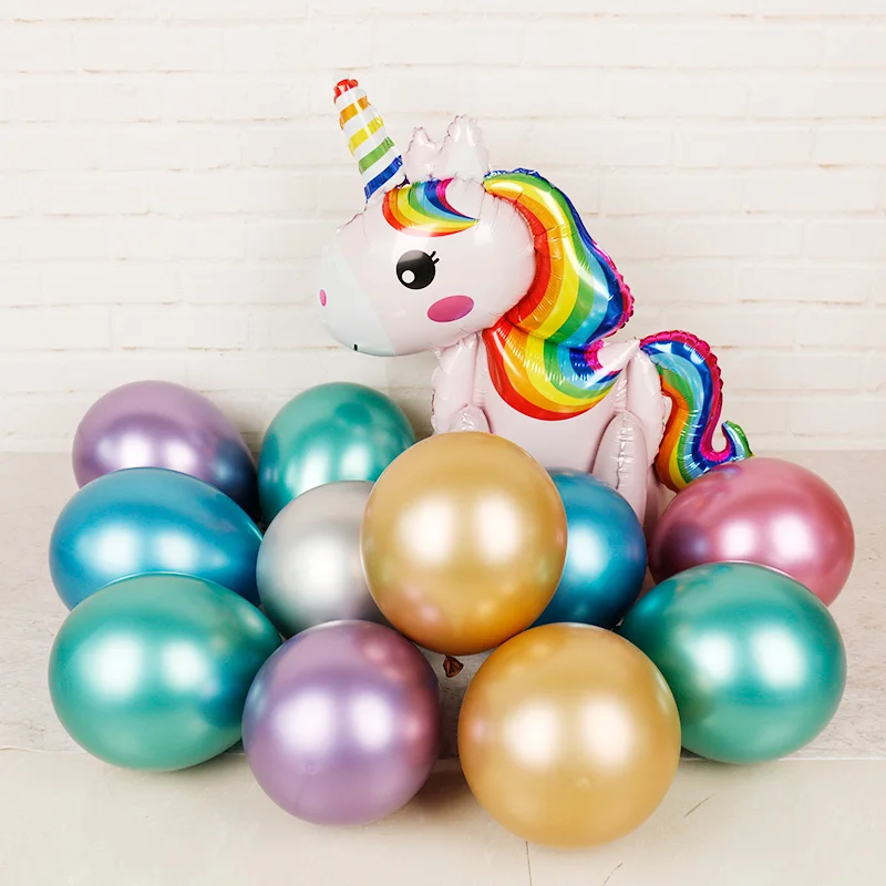 

50pcs 12inch Chrome Latex Balloons Wedding birthday Party Decor air Globos Thick Pearl Metallic Latex Ballon Helium Supplies toy