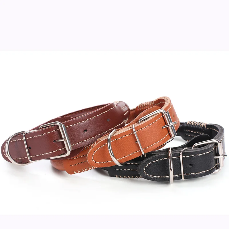 Large Medium and Small Dogs Wear Pu Leather Neckband Dog Leash Set | Дом и сад