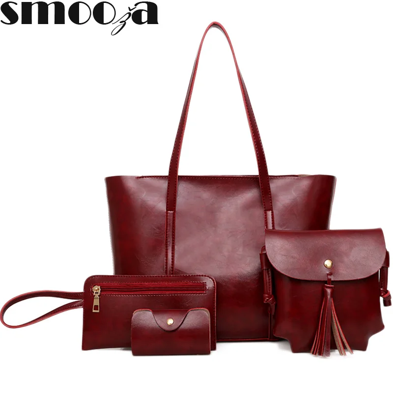 4 шт. женские сумки из ПУ кожи|fashion handbag|handbags fashioncomposite bag |