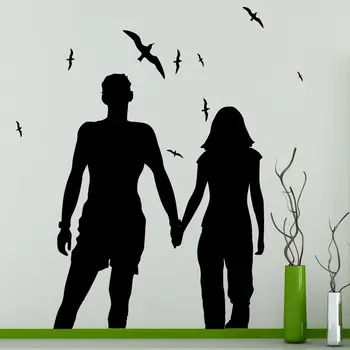 

Wall Decals Love Family Decal Vinyl Sticker Bird Seagull Bedroom Art Decor