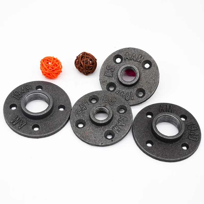 2 шт./лотдн15/DN20/DN25Iron чугунные кованые винтажные напольные фланцы усиленные на