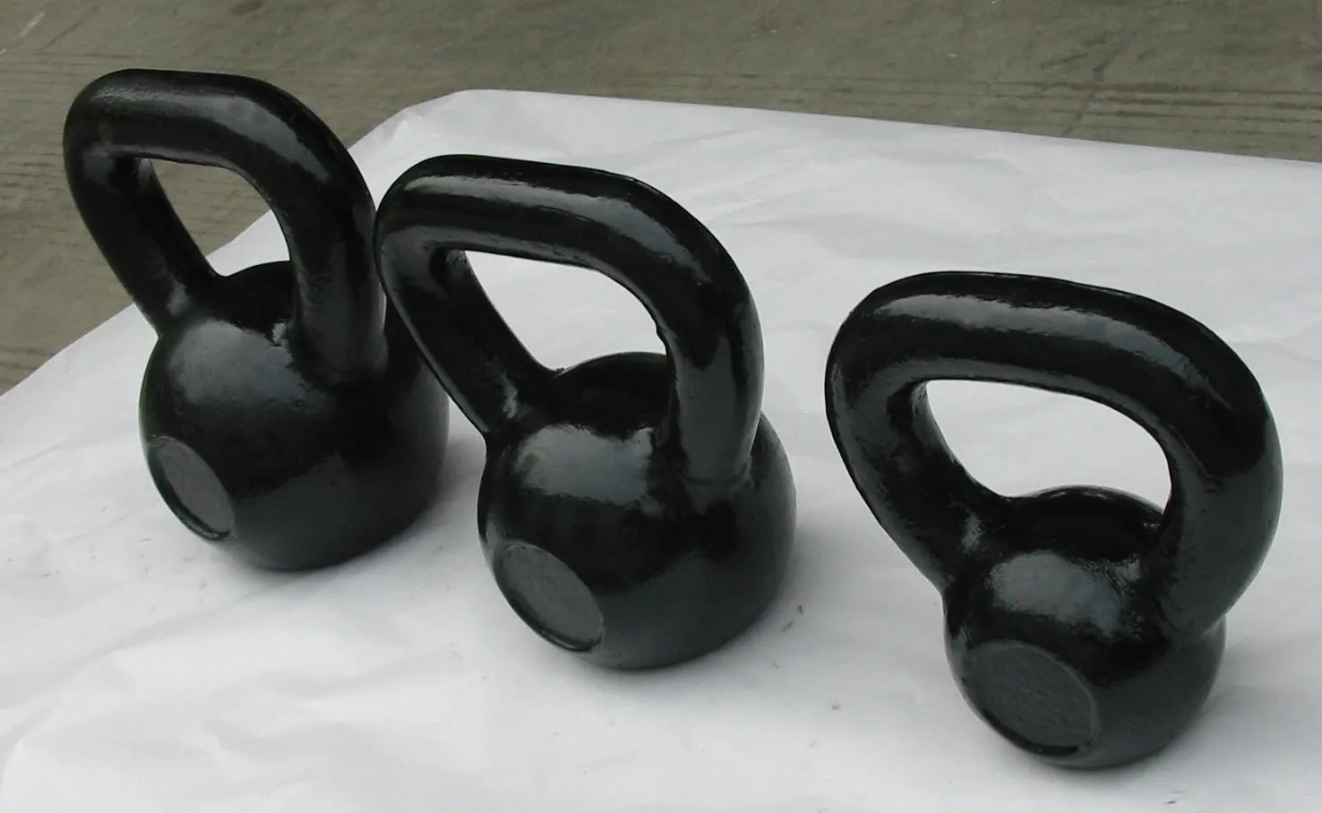 Paint cast iron kettle kettlebell lifting hand bell dumbbell barbell