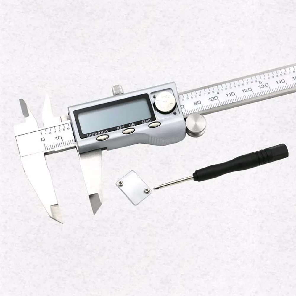 0-150 мм Цифровой штангенциркуль из нержавеющей стали с автоматическим включением/выключением светодиодный Электрический нонир, функция тары микрометр измерительный прибор