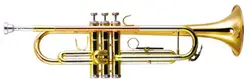 Музыкальные инструменты труба Bb B плоский медный тромпит мундштук чехол в комплекте