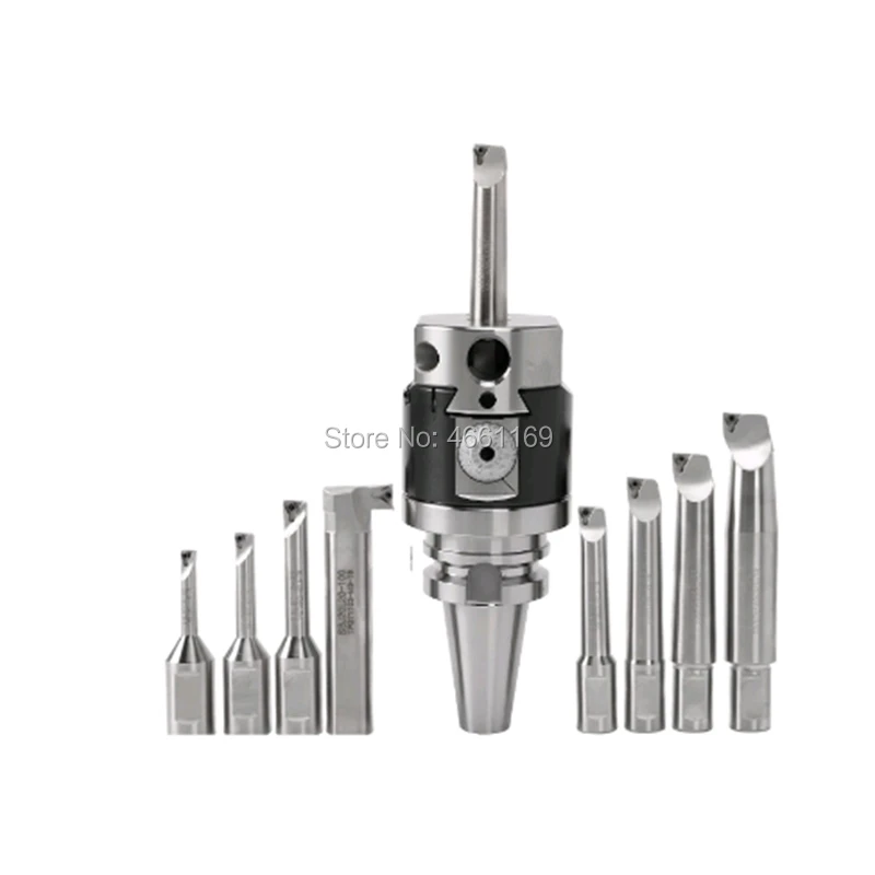 Precision NBH2084 8-280mm Boring Head System+BT40 M16 Holder+8pcs 20mm Boring Bar Boring rang 8-280mm Boring Tool Set